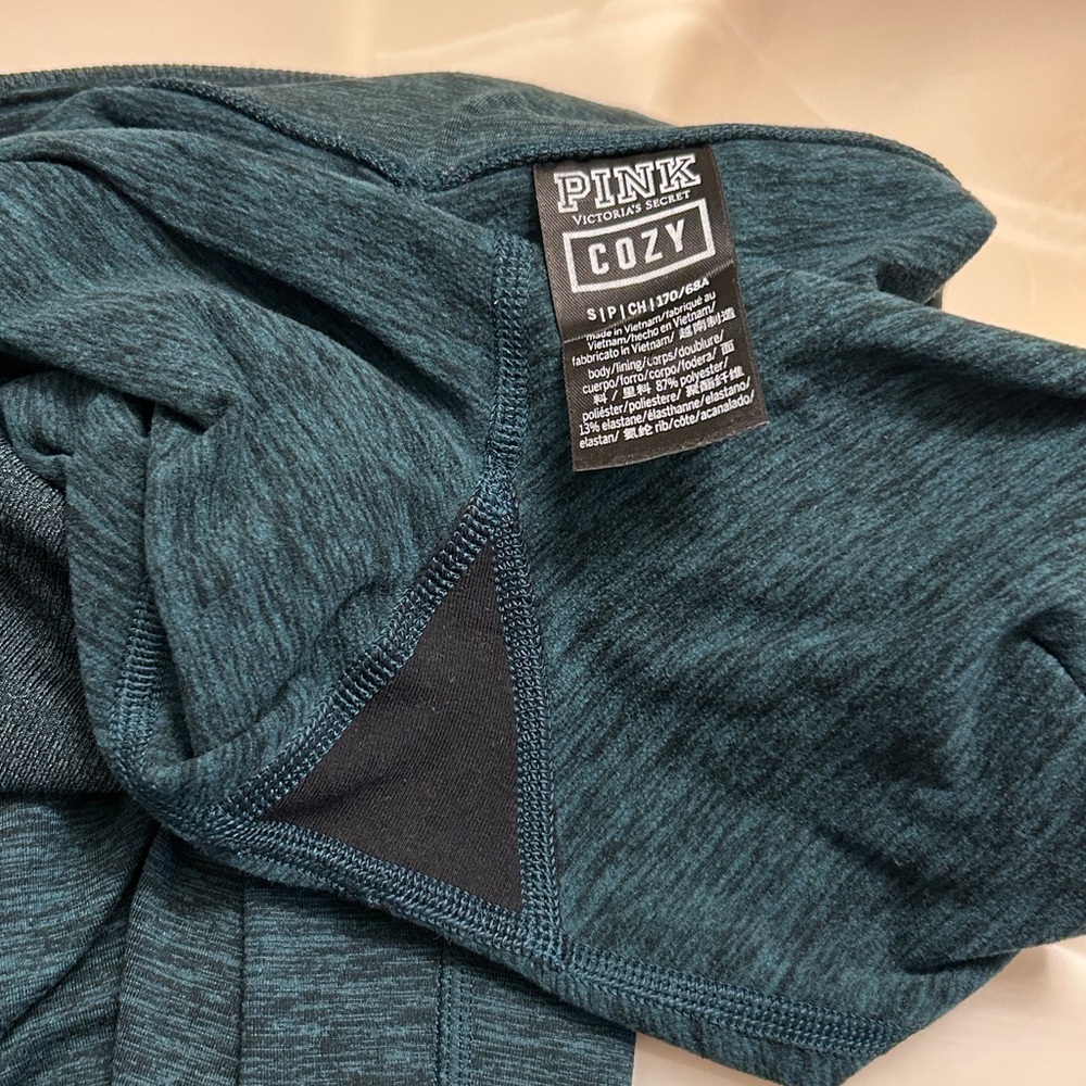 PINK Victoria's Secret Hunter Green Cozy Leggings - Picture 9 of 9